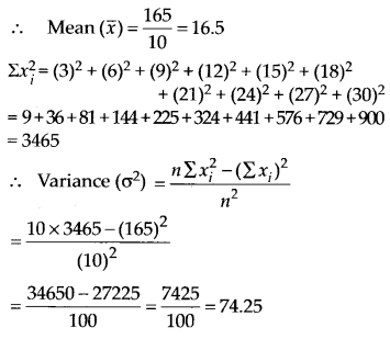 NCERT Solutions for 11th Class Maths: Chapter 15-Statistics Ex. 15.2 Que. 3