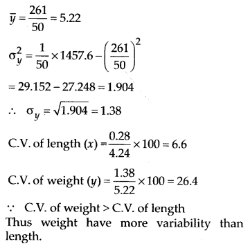 NCERT Solutions for 11th Class Maths: Chapter 15-Statistics Ex. 15.3 Que. 5