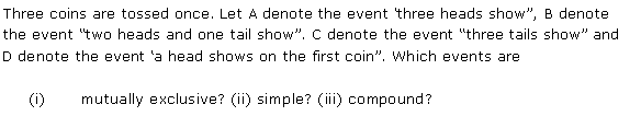 NCERT Solutions for 11th Class Maths: Chapter 16-Probability Ex. 16.2 Que. 4
