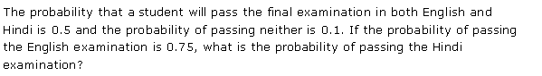 NCERT Solutions for 11th Class Maths: Chapter 16-Probability Ex. 16.3 Que. 20