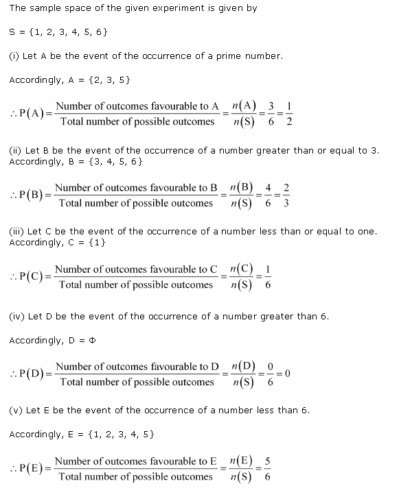 NCERT Solutions for 11th Class Maths: Chapter 16-Probability Ex. 16.3 Que. 3