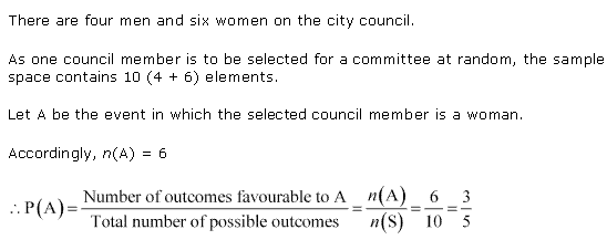 NCERT Solutions for 11th Class Maths: Chapter 16-Probability Ex. 16.3 Que. 6