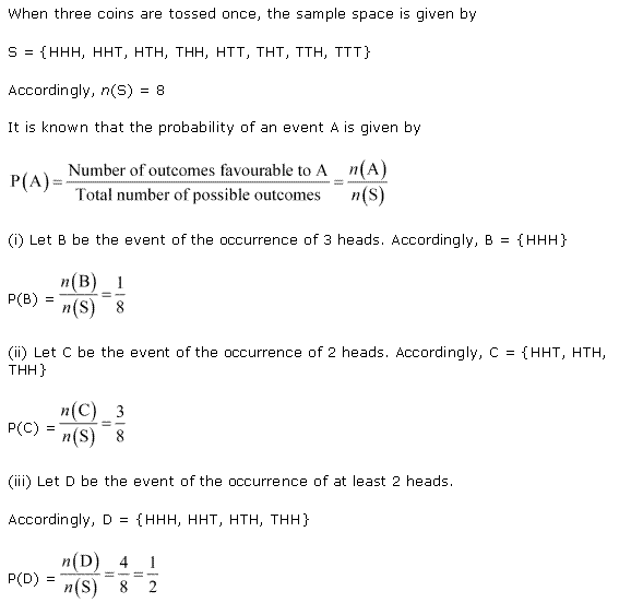 NCERT Solutions for 11th Class Maths: Chapter 16-Probability Ex. 16.3 Que. 8
