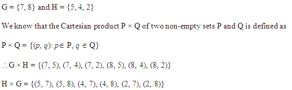NCERT Solutions for 11th Class Maths: Chapter 2-Relations and Functions Ex. 2.1 Que. 3