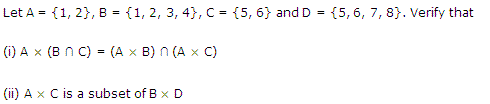 NCERT Solutions for 11th Class Maths: Chapter 2-Relations and Functions Ex. 2.1 Que. 7