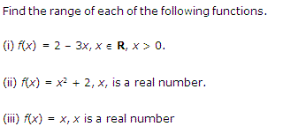 NCERT Solutions for 11th Class Maths: Chapter 2-Relations and Functions Ex. 2.3 Que. 5