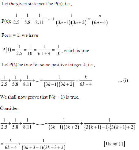 NCERT Solutions for 11th Class Maths: Chapter 4-Principle of Mathematical Induction Ex. 4.1 Que. 10