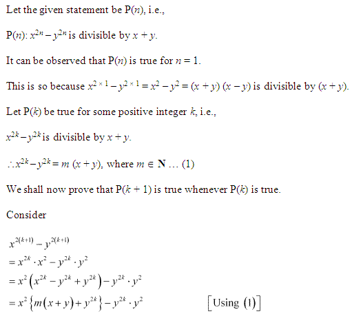 NCERT Solutions for 11th Class Maths: Chapter 4-Principle of Mathematical Induction Ex. 4.1 Que. 20