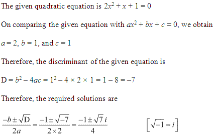 NCERT Solutions for 11th Class Maths: Chapter 5-Complex Numbers and Quadratic Equations Ex.5.3 que. 2
