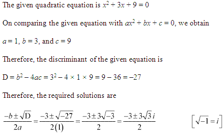 NCERT Solutions for 11th Class Maths: Chapter 5-Complex Numbers and Quadratic Equations Ex.5.3 que. 3