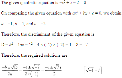 NCERT Solutions for 11th Class Maths: Chapter 5-Complex Numbers and Quadratic Equations Ex.5.3 que. 4
