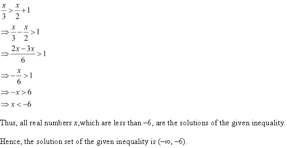 NCERT Solutions for 11th Class Maths: Chapter 6-Linear Inequalities Ex. 6.1 que. 10