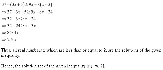 NCERT Solutions for 11th Class Maths: Chapter 6-Linear Inequalities Ex. 6.1 que. 14