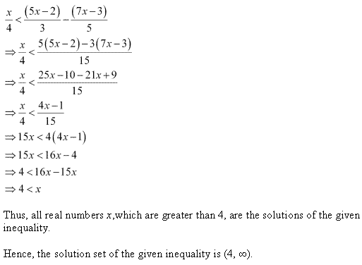 NCERT Solutions for 11th Class Maths: Chapter 6-Linear Inequalities Ex. 6.1 que. 15