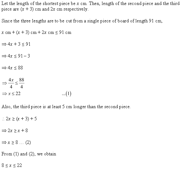 NCERT Solutions for 11th Class Maths: Chapter 6-Linear Inequalities Ex. 6.1 que. 26