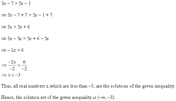 NCERT Solutions for 11th Class Maths: Chapter 6-Linear Inequalities Ex. 6.1 que. 6