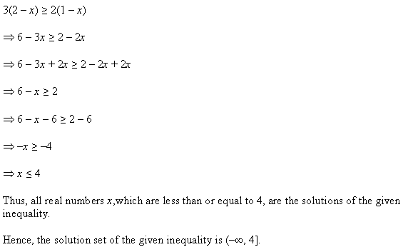 NCERT Solutions for 11th Class Maths: Chapter 6-Linear Inequalities Ex. 6.1 que. 8