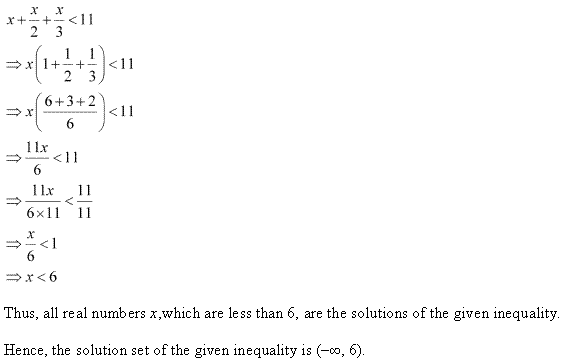 NCERT Solutions for 11th Class Maths: Chapter 6-Linear Inequalities Ex. 6.1 que. 9