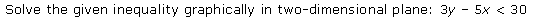 NCERT Solutions for 11th Class Maths: Chapter 6-Linear Inequalities Ex. 6.2 que. 8