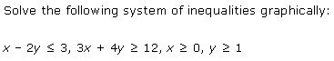 NCERT Solutions for 11th Class Maths: Chapter 6-Linear Inequalities Ex. 6.3 que. 12