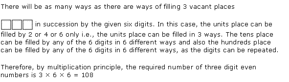 NCERT Solutions for 11th Class Maths: Chapter 7-Permutation and Combinations Ex. 7.1 Que. 2