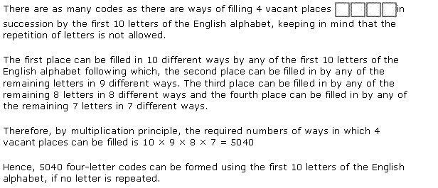 NCERT Solutions for 11th Class Maths: Chapter 7-Permutation and Combinations Ex. 7.1 Que. 3