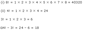 NCERT Solutions for 11th Class Maths: Chapter 7-Permutation and Combinations Ex. 7.2 Que. 1