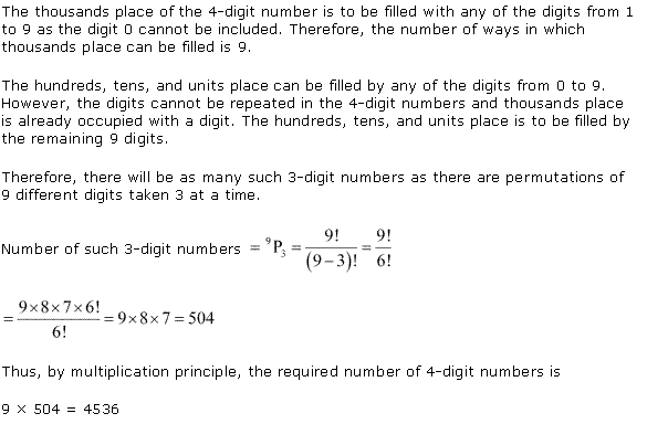 NCERT Solutions for 11th Class Maths: Chapter 7-Permutation and Combinations Ex. 7.3 Que. 2