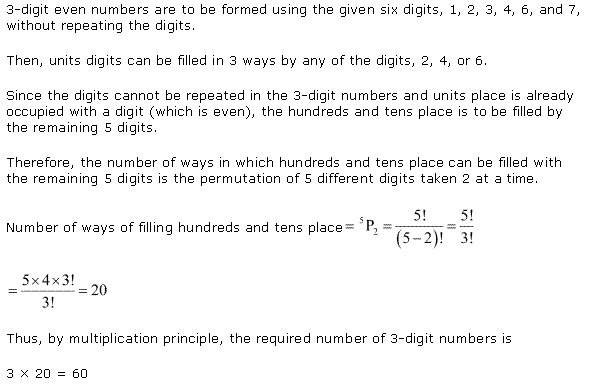 NCERT Solutions for 11th Class Maths: Chapter 7-Permutation and Combinations Ex. 7.3 Que. 3