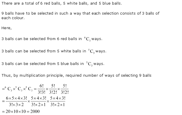 NCERT Solutions for 11th Class Maths: Chapter 7-Permutation and Combinations Ex. 7.4 Que. 5