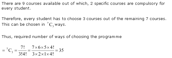 NCERT Solutions for 11th Class Maths: Chapter 7-Permutation and Combinations Ex. 7.4 Que. 9