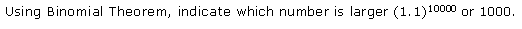 NCERT Solutions for 11th Class Maths: Chapter 8-Binomial Theorem Ex. Que. 10