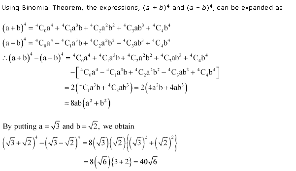 NCERT Solutions for 11th Class Maths: Chapter 8-Binomial Theorem Ex. Que. 11