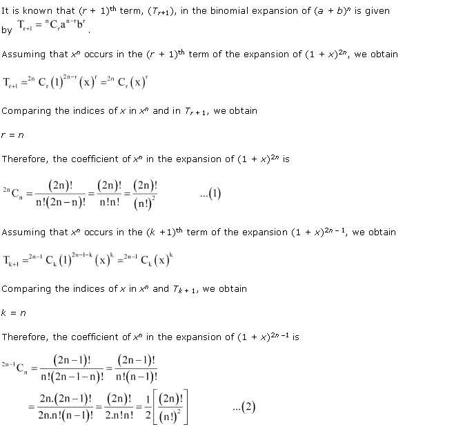 NCERT Solutions for 11th Class Maths: Chapter 8-Binomial Theorem Ex. 8.2 Que. 11