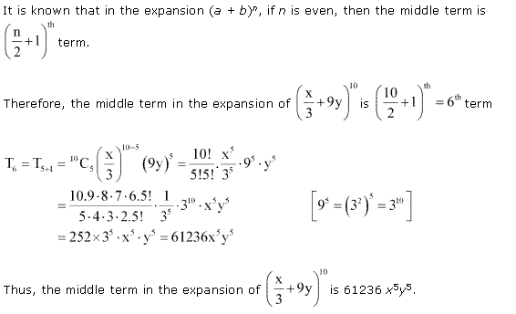 NCERT Solutions for 11th Class Maths: Chapter 8-Binomial Theorem Ex. 8.2 Que. 8