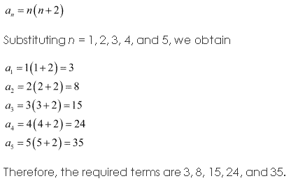 NCERT Solutions for 11th Class Maths: Chapter 9-Sequences and Series Ex. 9.1 Que. 1