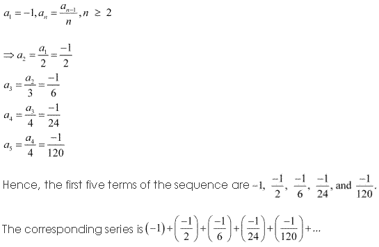 NCERT Solutions for 11th Class Maths: Chapter 9-Sequences and Series Ex. 9.1 Que. 12