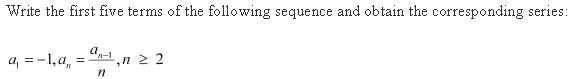 NCERT Solutions for 11th Class Maths: Chapter 9-Sequences and Series Ex. 9.1 Que. 12