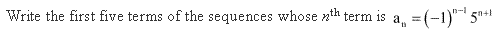 NCERT Solutions for 11th Class Maths: Chapter 9-Sequences and Series Ex. 9.1 Que. 5