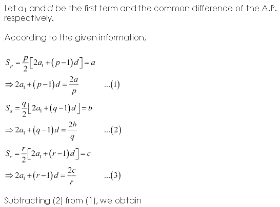 NCERT Solutions for 11th Class Maths: Chapter 9-Sequences and Series Ex. 9.2 Que. 10