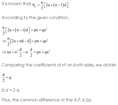 NCERT Solutions for 11th Class Maths: Chapter 9-Sequences and Series Ex. 9.2 Que. 8