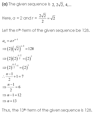 NCERT Solutions for 11th Class Maths: Chapter 9-Sequences and Series Ex. 9.3 Que. 5