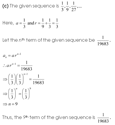 NCERT Solutions for 11th Class Maths: Chapter 9-Sequences and Series Ex. 9.3 Que. 5