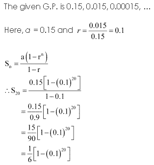 NCERT Solutions for 11th Class Maths: Chapter 9-Sequences and Series Ex. 9.3 Que. 7