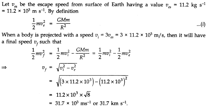 NCERT Solutions for 11th Class Physics: Chapter 8-Gravitation Ex. 8.18