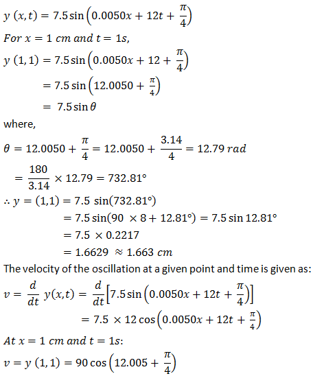 NCERT Solutions for 11th Class Physics: Chapter 15-Waves Ex. 15.22