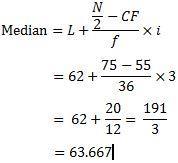 NCERT Solutions for 11th Class Economics: Chapter 5-Measures of Central Tendency Que. 9