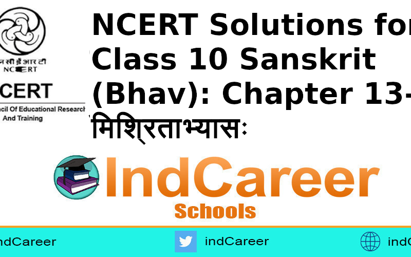 NCERT Solutions for Class 10 Sanskrit (Bhav): Chapter 13-मिश्रिताभ्यासः