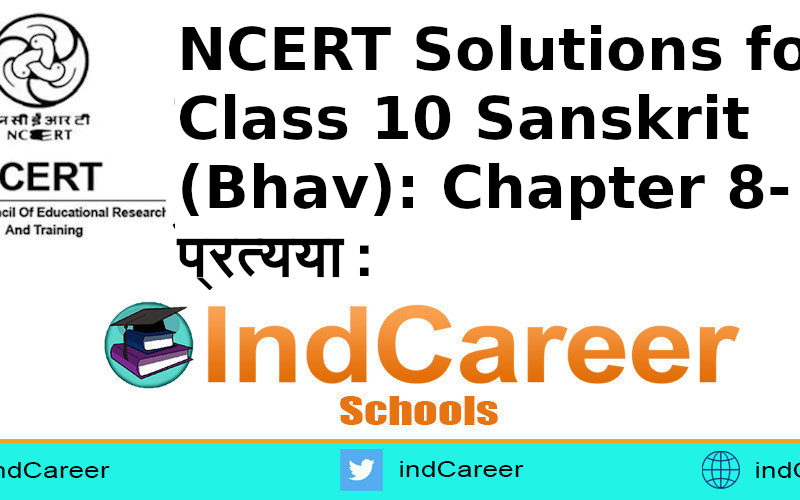 NCERT Solutions for Class 10 Sanskrit (Bhav): Chapter 8-प्रत्यया:
