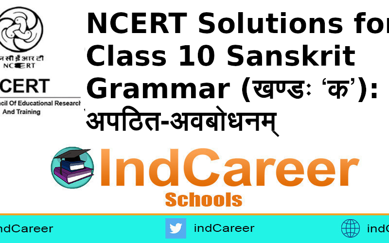 NCERT Solutions for Class 10 Sanskrit Grammar (खण्डः ‘क’): अपठित-अवबोधनम्
